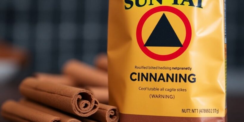 Rückruf von SUN TAT Zimt wegen Bleigehalt.