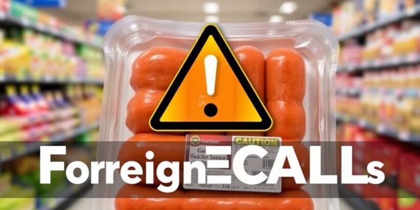 Rückrufaktion von Jagdwurst wegen Fremdkörpern.