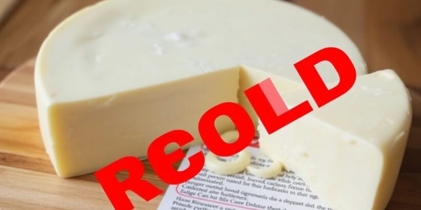 Globus Camembert-Käse mit Rückrufetikett