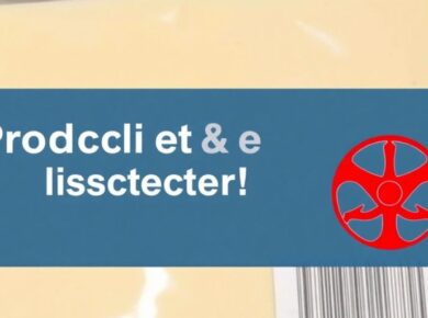 Verpackung mit Käse und Warnsymbol