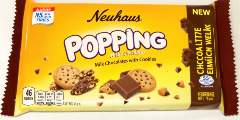 Neuhaus Schokoladenpackung mit Keksstücken