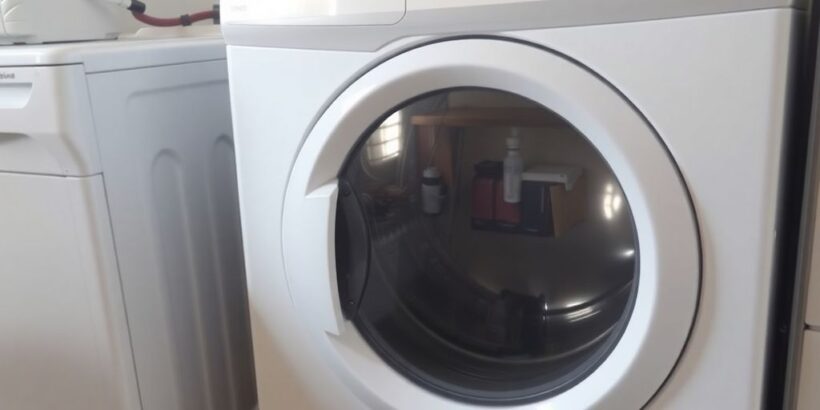 Hisense Trockner mit Warnsymbol