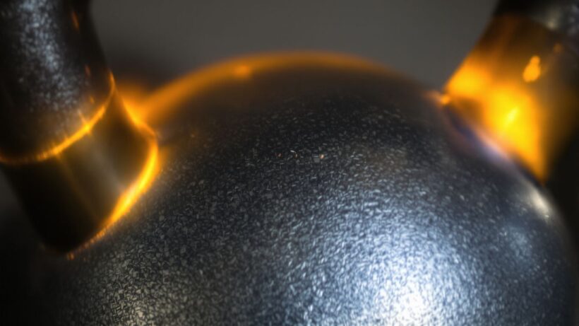 Kettlebell mit strahlendem Schein