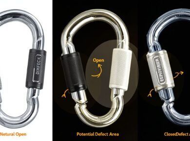 Nimbus Lock Karabiner mit defektem Federmechanismus