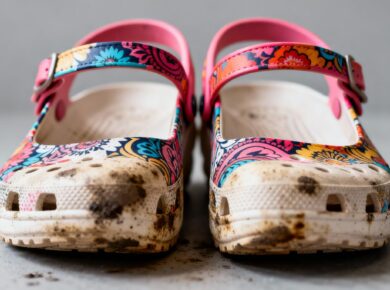 Bedruckte Damen Clogs wegen Schadstoffbelastung zurückgerufen