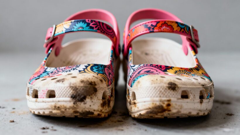 Bedruckte Damen Clogs wegen Schadstoffbelastung zurückgerufen
