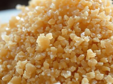 Brauner Palmzucker Haufen