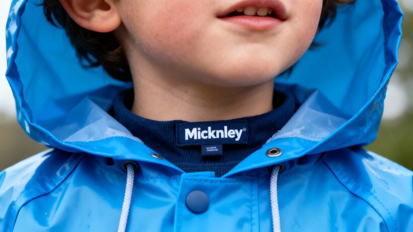 McKinley Kinder-Regenponcho mit Strangulationsgefahr