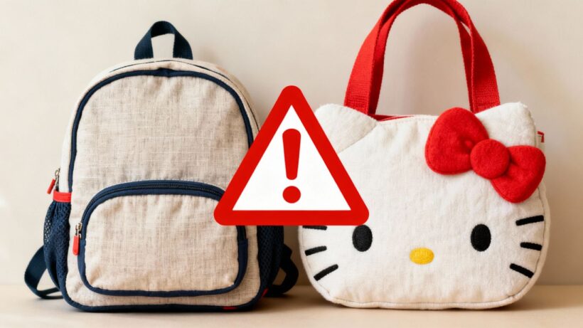Warnung vor Schadstoffen in Kinderrucksack und Hello Kitty Tasche