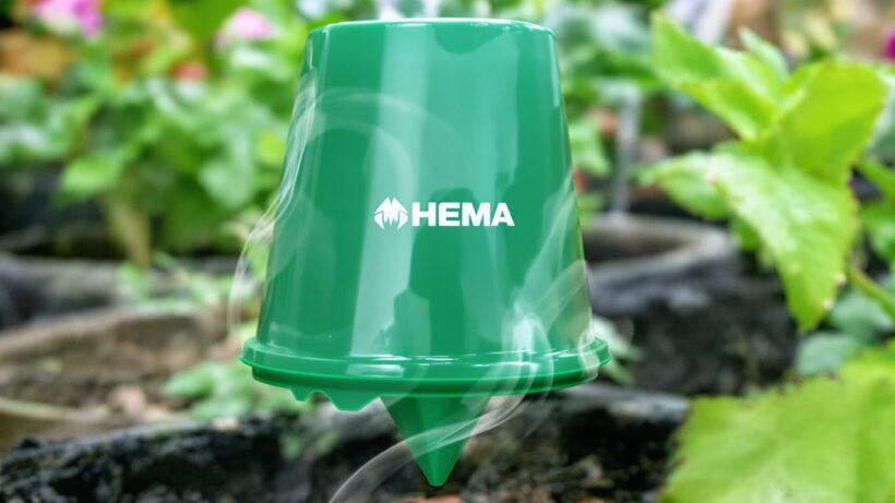 HEMA Pflanzenbewässerungshilfe mit Rauchentwicklung