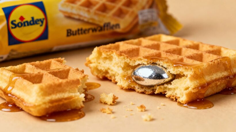 Lidl Butterwaffeln mit Metallfremdkörper