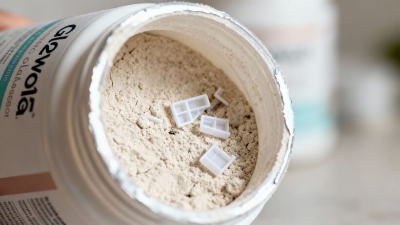 Glow25 Kollagen-Produkt mit Plastikteilen