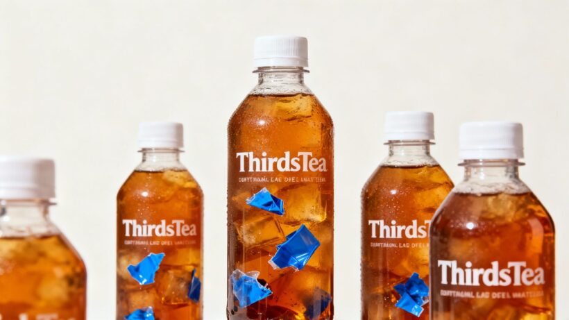 ThirsTea Eistee Flaschen mit Plastikfremdkörpern